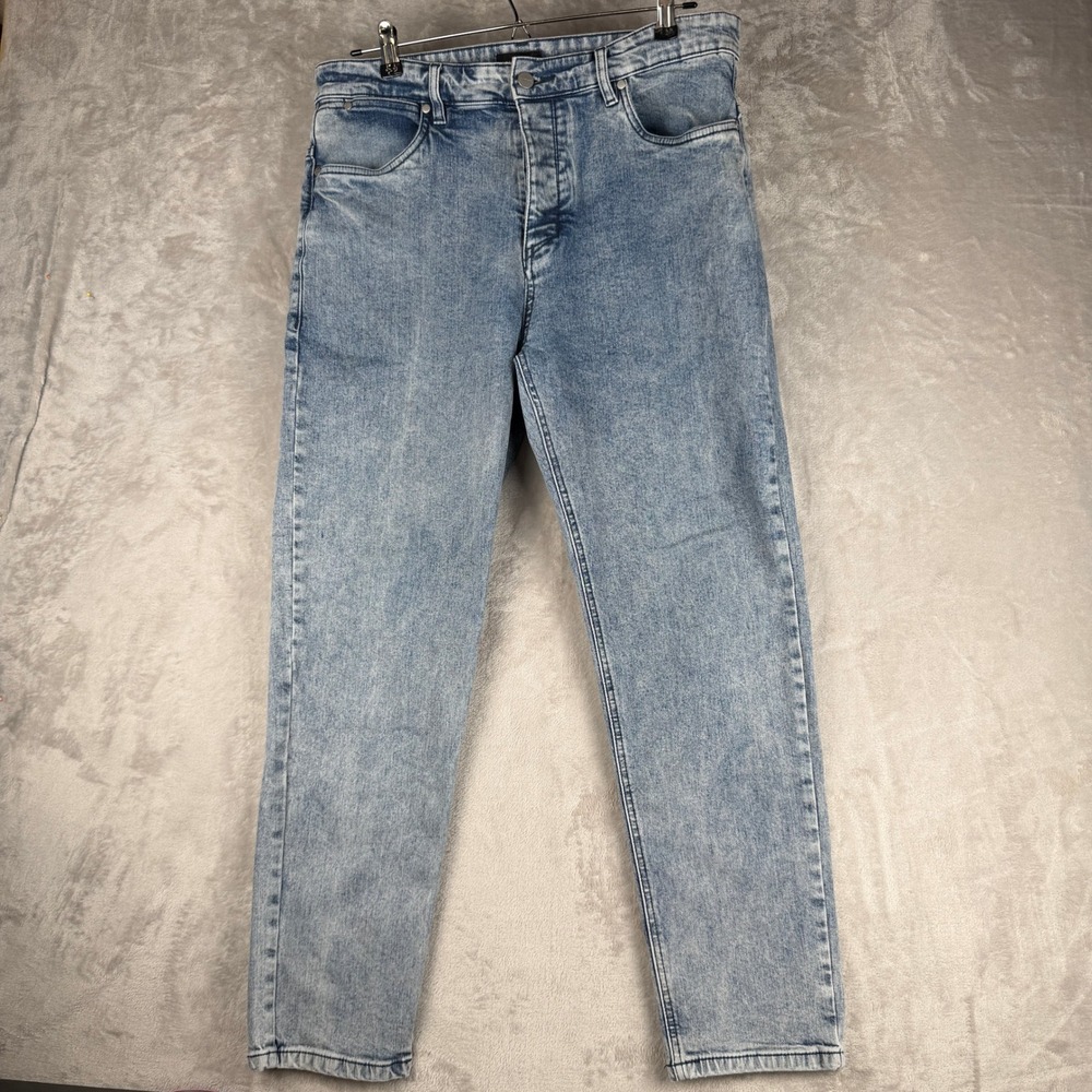 Zanerobe Mens Light Wash Blue Tapered‎ Denim Jeans Size 36 Stretch Cotton Street
